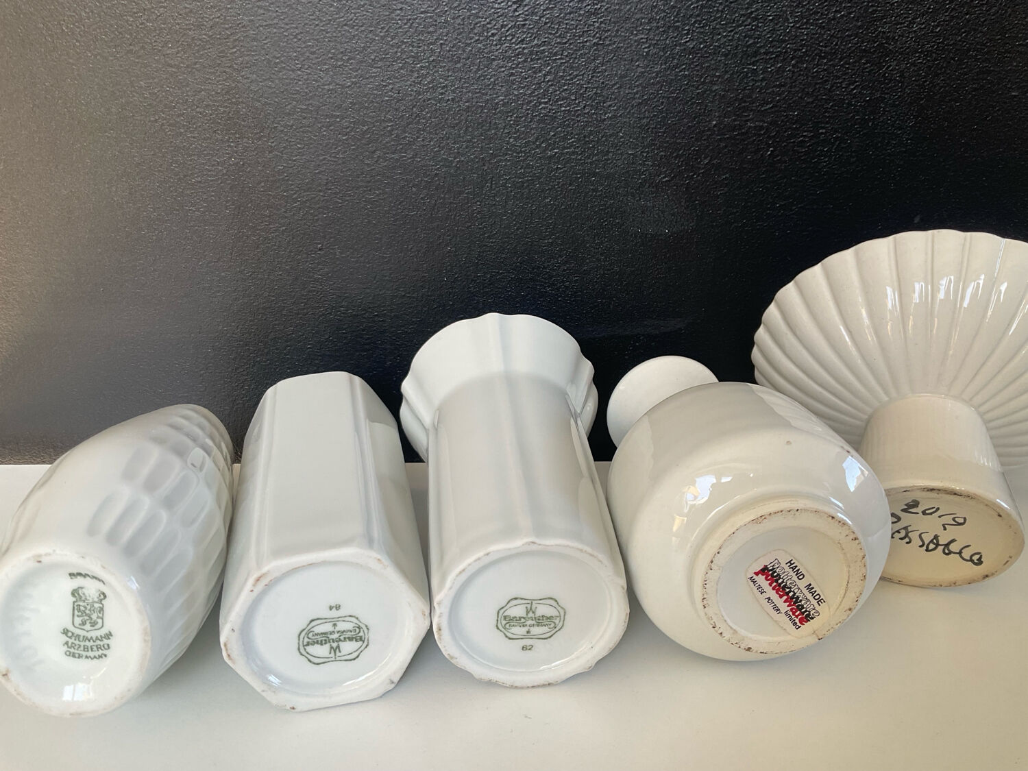 Série de 5 vases miniatures des années 60-70