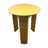 Tabouret ancien Gedy design Olaf Von Bohr tripode jaune made in Italy vintage