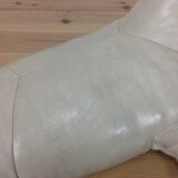 Omersa seal, white leather foot rest