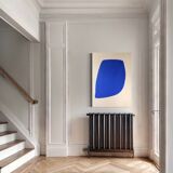Large blue painting "Not a circle" 100x73 cm