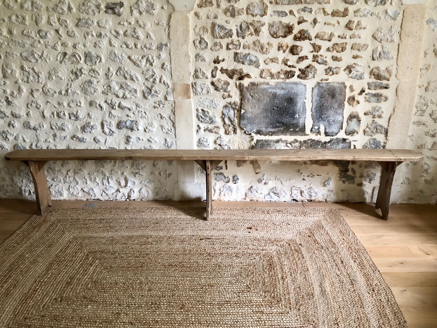 Large farmhouse bench