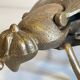 Vintage fly ashtray in patinated metal