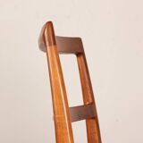 Set of 4 Danish teak and leather chairs, model 430, by Arne Vodder, 1960