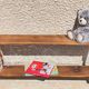 Old wall shelf in wood