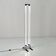 White floor lamp by Gian N. Gigante for Zerbetto, 1980