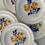 Set of 6 soup plates Moulin des Loups Roubaix
