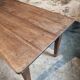 Antique French oak dining table – circa 1900 – farmhouse table with drawer