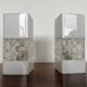 Pair of midcentury design plastic wall lamps, 1970s