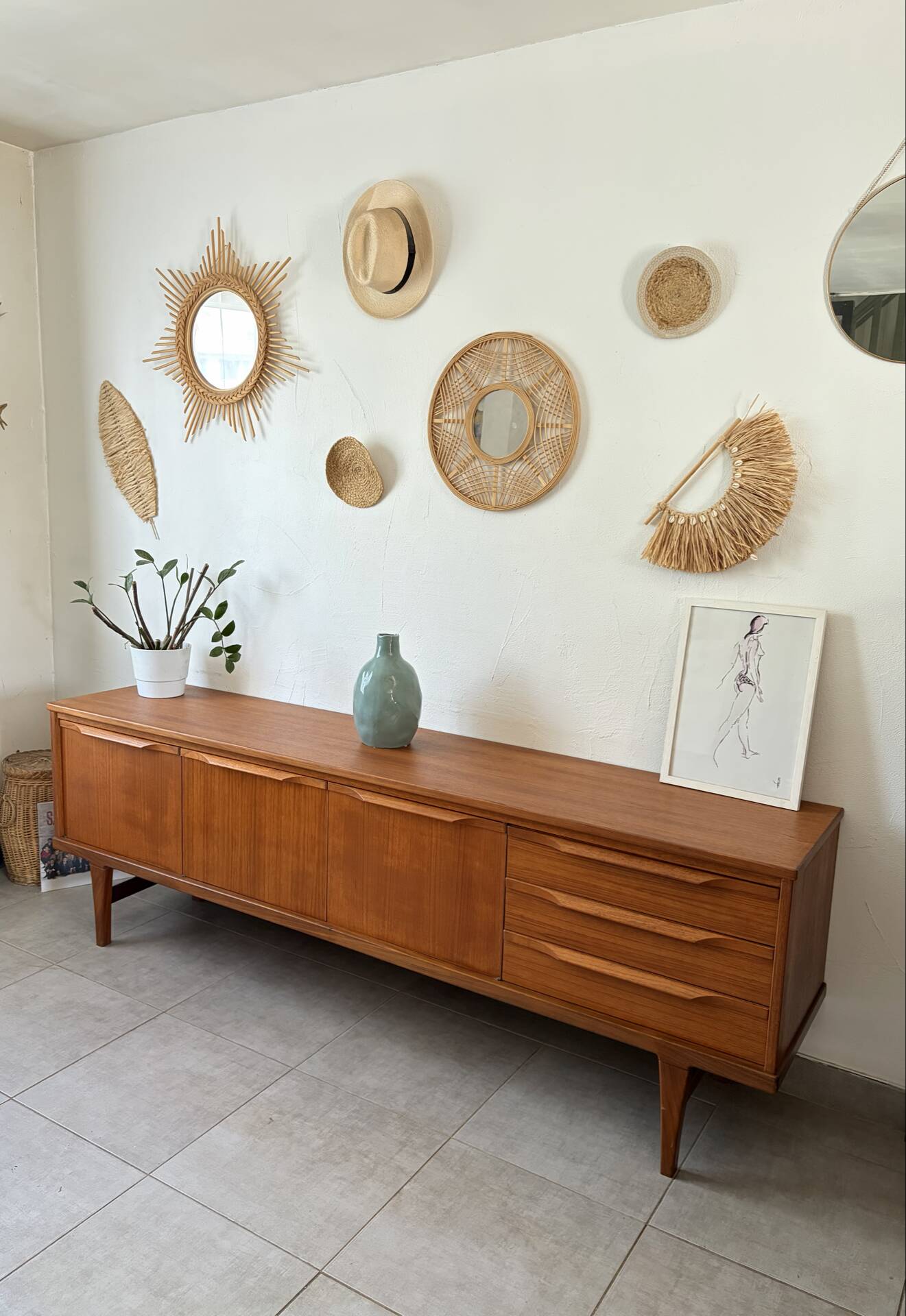 Vintage Scandinavian teak sideboard