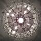 Chandelier vintage glass 1970 s
