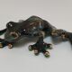 Vintage glazed ceramic tree frog