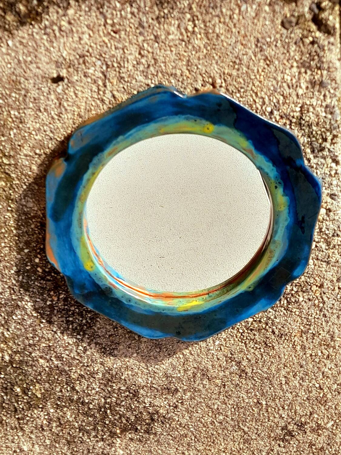 Handcrafted ceramic mirror