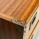 Commode marine en placage de teck Gautier france 1960