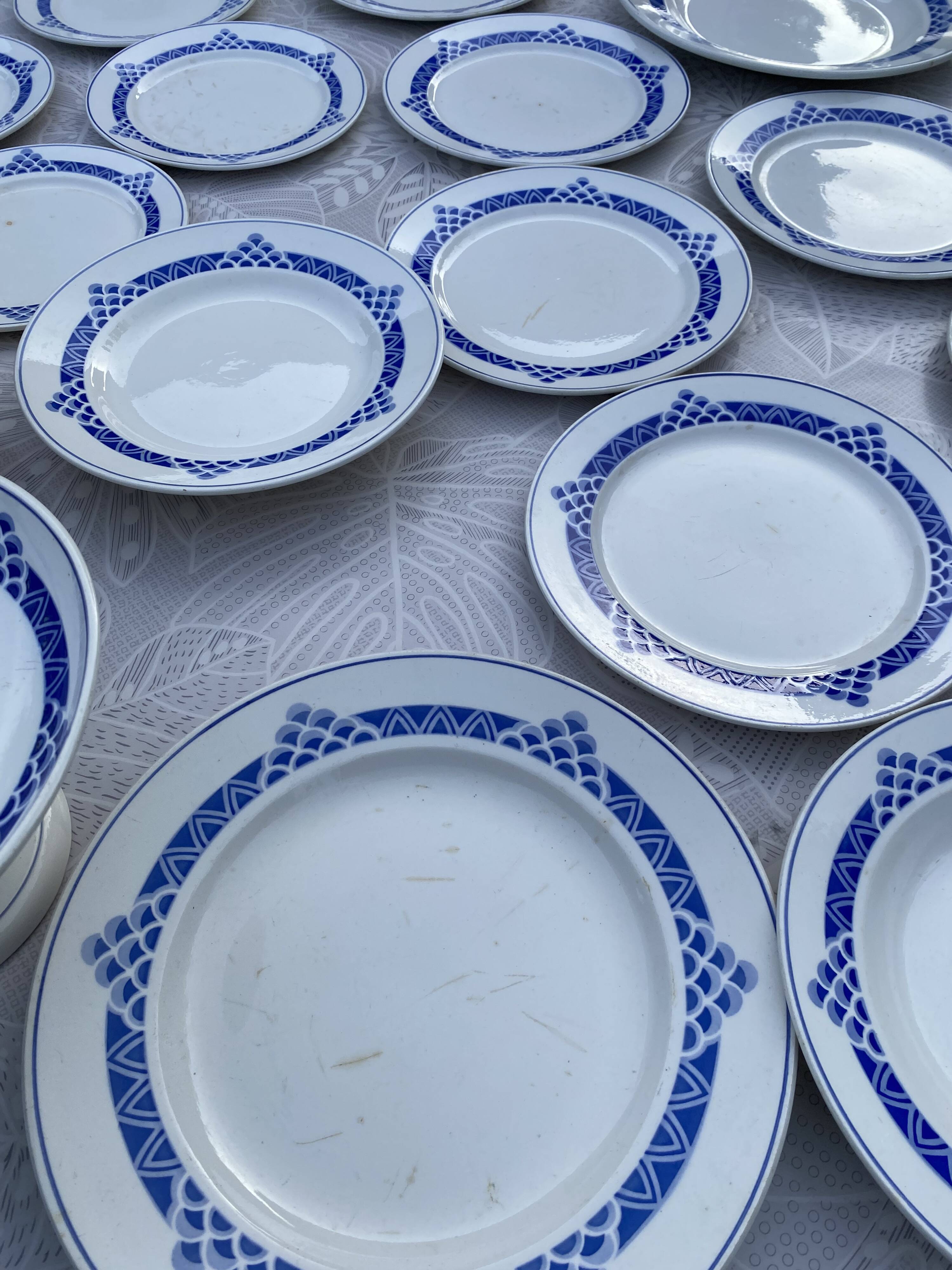Magnifique Service de Table Vintage – Modèle "Ariège" (Digoin Sarregue