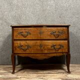 Commode sauteuse style Louis XV en bois massif vers 1880