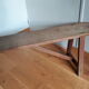 Solid wood farm bench