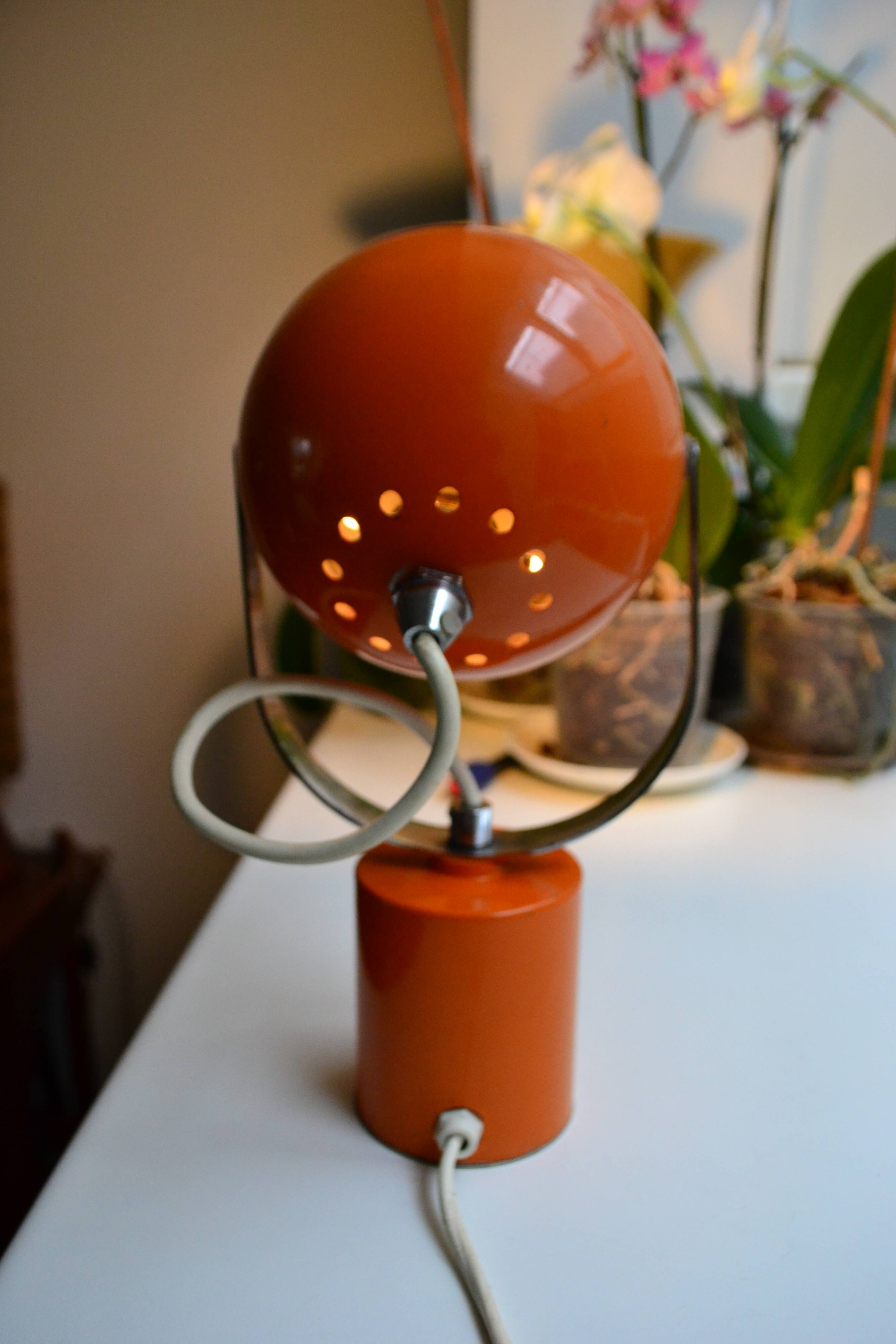Eye ball lamp Goffredo Reggiani style 60s