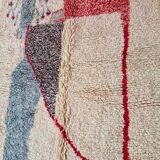 Handwoven traditional Berber rug size 1/2 m