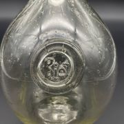 Vintage carafe from Verrerie de Biot in bubble glass with a round stopper.