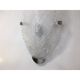Clear graniglia “leaf” murano glass wall sconce by simoeng