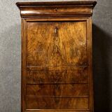 Louis Philippe period secretary with double ogee in walnut circa 1830