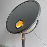Vintage chrome Brot mirror, magnifying and illuminating, on adjustable stand, France 1960