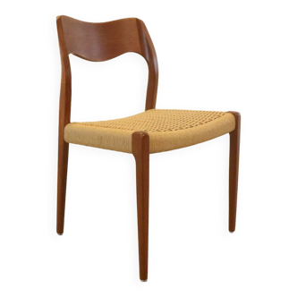 Chaise de salle à manger Niels O Möller modèle 71 - nouveau fil de papier