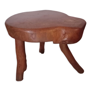 tabouret tripode en orme