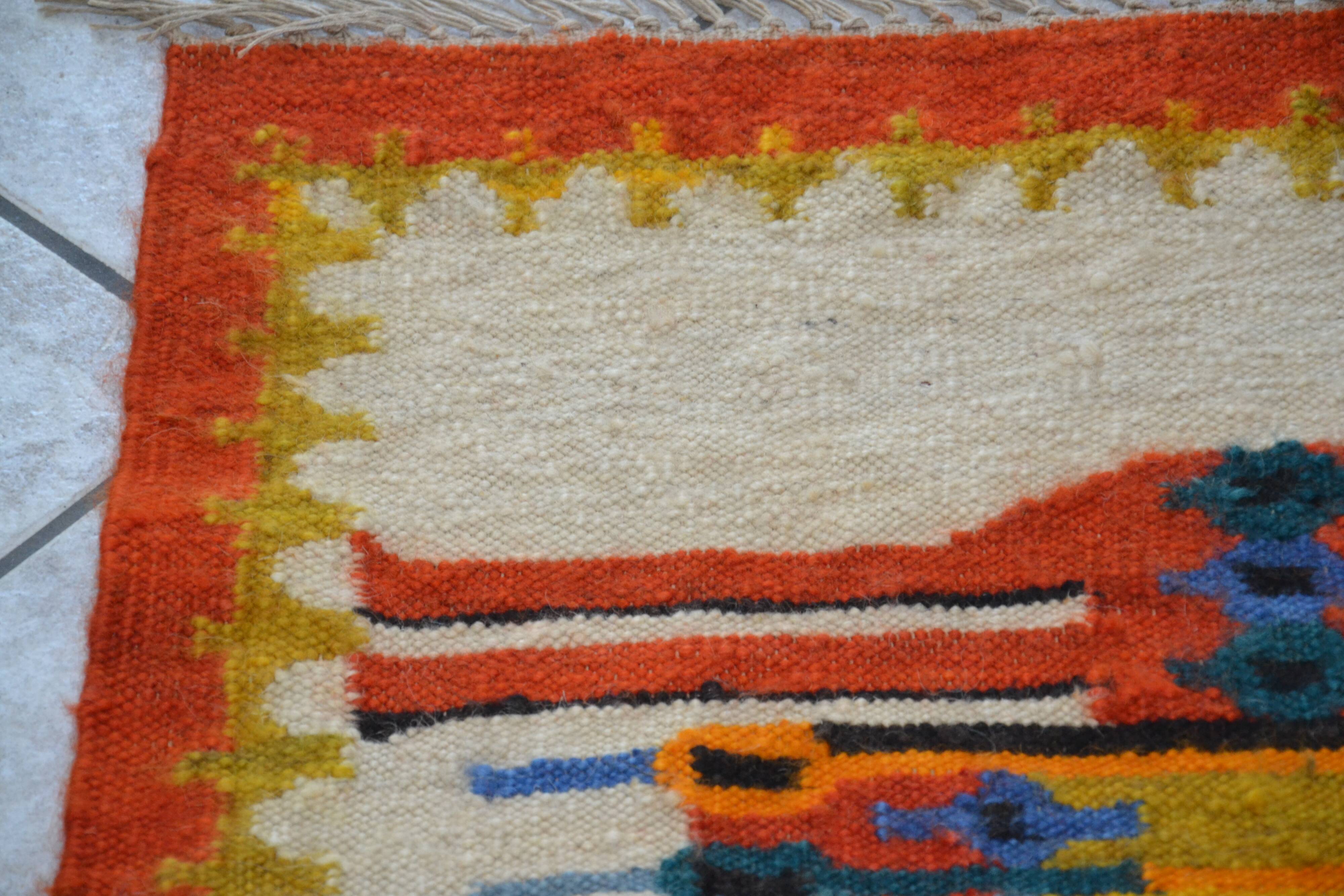 Kilim/tapisserie murale polonaise par M Domanska 1971