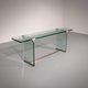 Table d'appoint Modèle T30 par Peter Ghyczy - design des années 1970 (2 mètres de long)