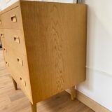 Scandinavian oak chest of drawers by Hundevad