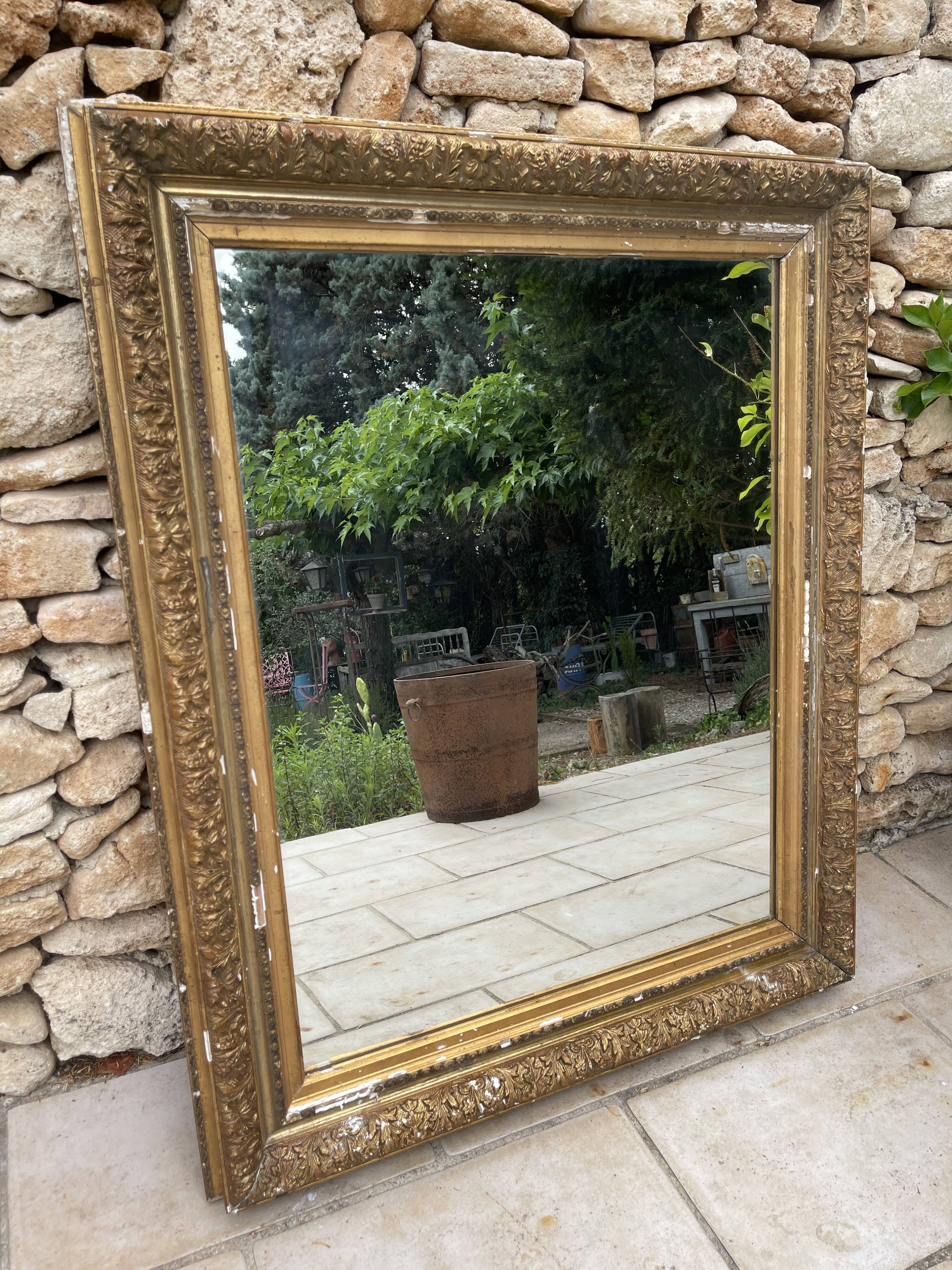 Old mirror nineteenth century  97x120cm