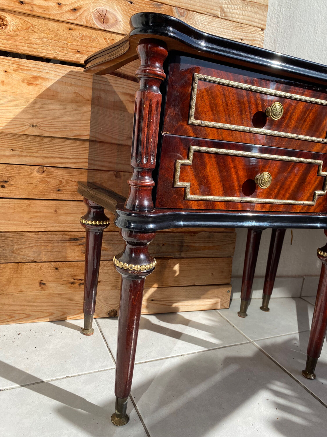 Pair of Louis XVI bedside tables
