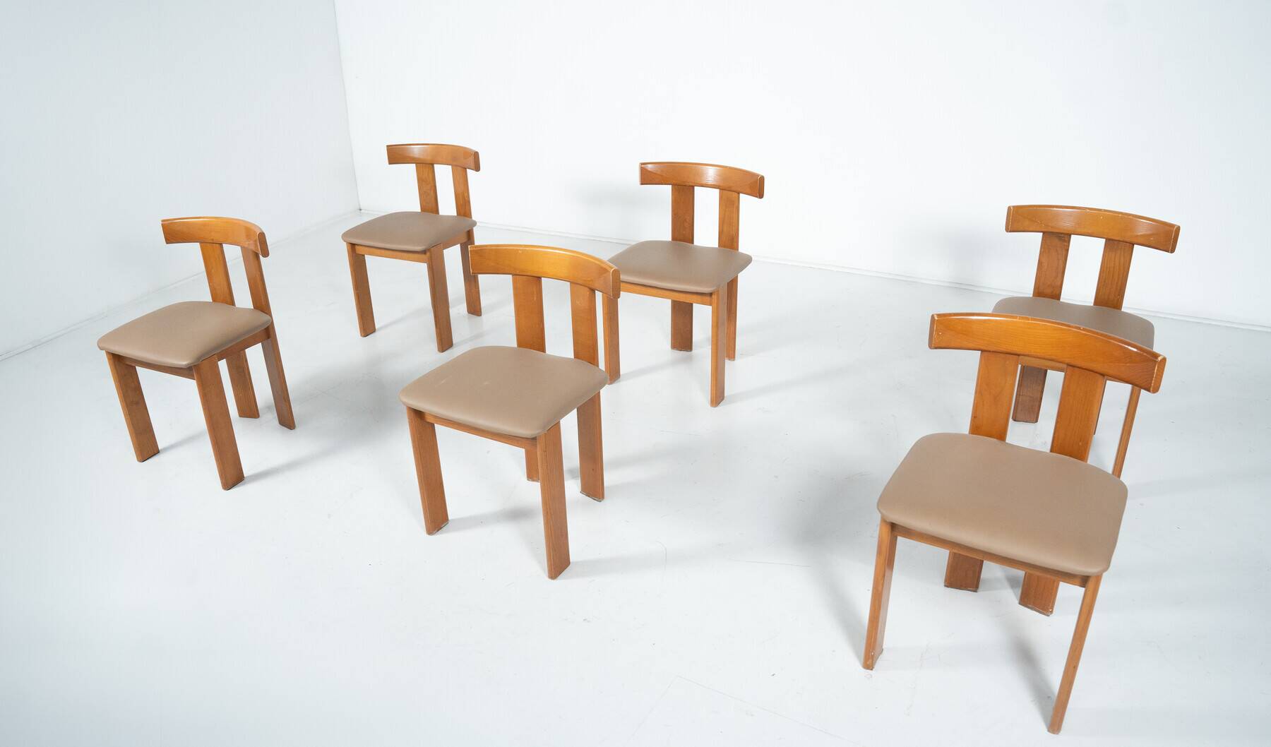 Mid-Century Modern Set of 6 Chairs by Luigi Vaghi, 1960s