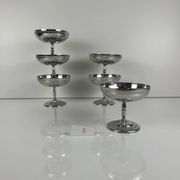 Set of 6 metal ice cream bowls, 1970 - Model A