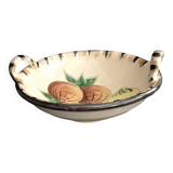 Spanish salad bowl in painted terracotta