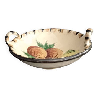 Spanish salad bowl in painted terracotta