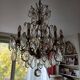 Lustre en bronze et cristal