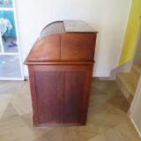 Retro-Desk / counter-American cylinder-mesh oak-1920s/40s