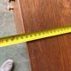 Vintage 1950s desk in light wood – compass base