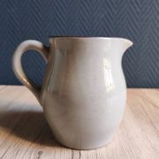 Pichet en grès vintage | Grès de l'Arnon France | Décor floral