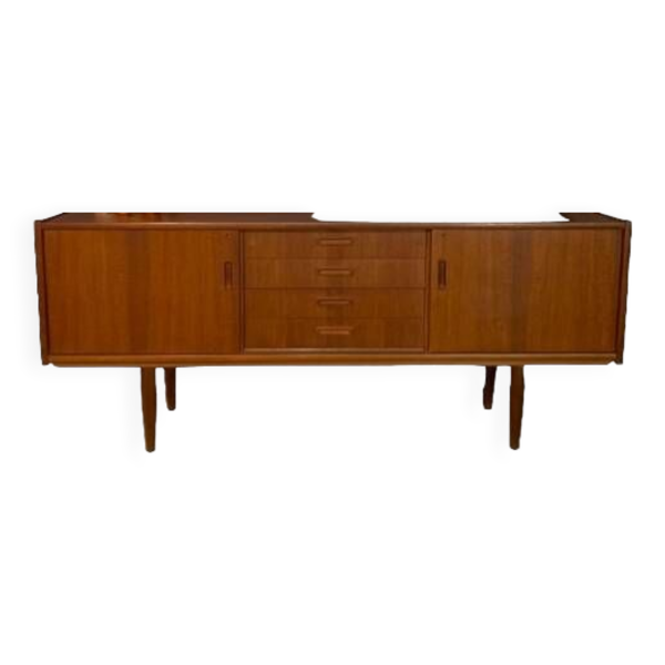Enfilade scandinave vintage, enfilade en teck des an