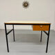 Vintage small desk designed by Pierre Paulin CM217 from the 1960s, wood and metal.