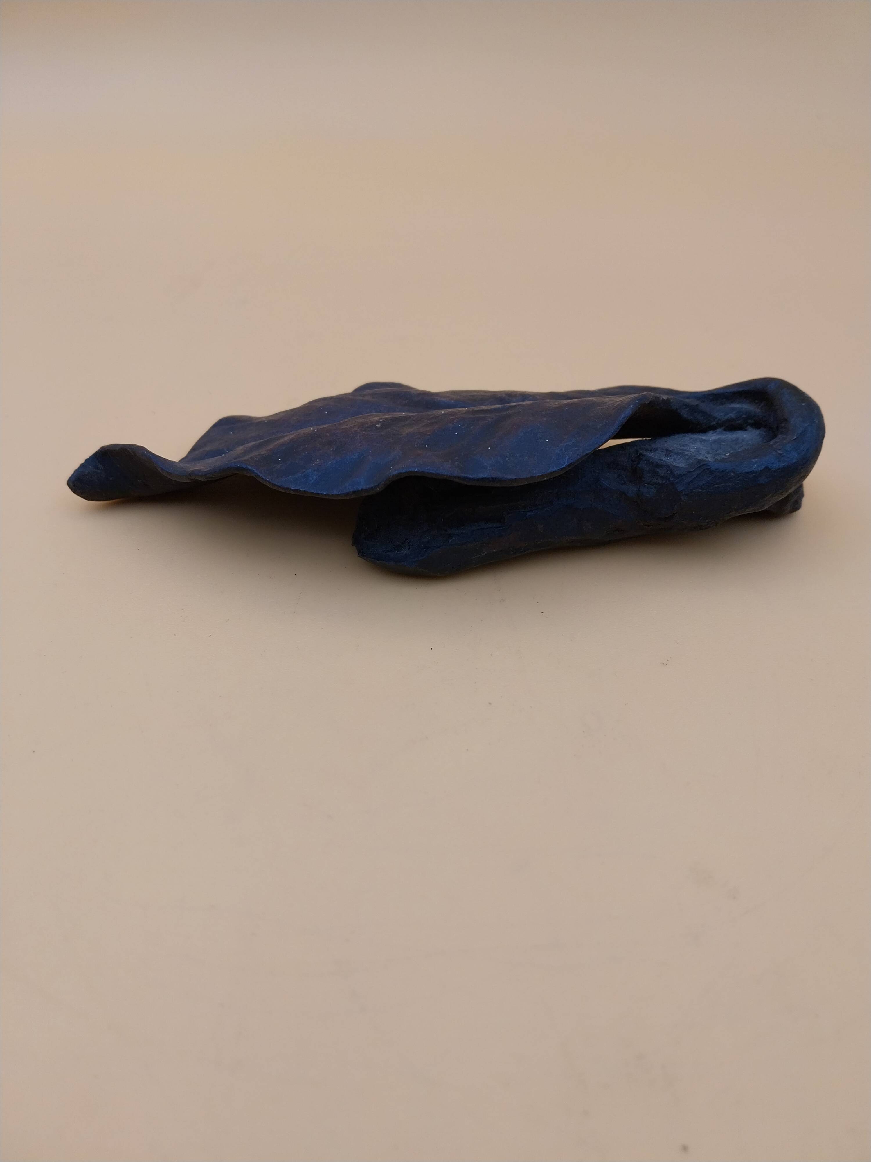 presse papier Sculpture en fonte forme de feuille