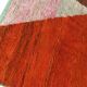 Moroccan Berber carpet Boujaad red with colorful flats 317x185cm