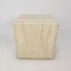 Italian Travertine Side Table, 1980's