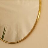 Miroir mural rond en laiton - fait main