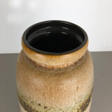 Large Pottery Fat Lava Multi-Color 284-47 Floor Vase Made by Scheurich, 1970s