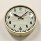Vintage Beige School Wall Clock from Van Doorn, 1960s