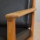 Hans Wegner GE 265 armchair  for Getama in Oak & Black Leather, Denmark